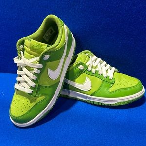 2022 NIKE DUNK LOW GS CHLOROPHYLL DH9765 301 GREEN WHITE SNEAKERS - Size 7Y